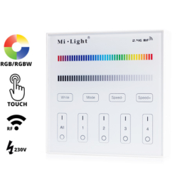 Group Control RGBW Fali RGB+fehér LED szalag távirányító panel, T3: 230V (16375)