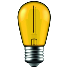 Avide Dekor LED Filament fényforrás 1W E27 Sárga, 50 lumen