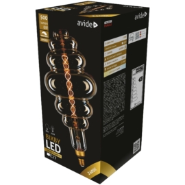 Avide LED Jumbo Filament Bixby Amber 8W E27 2400K dimmelhető, 500 lumen