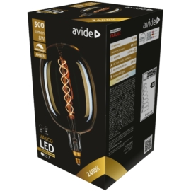 Avide LED Jumbo Filament Vasco Amber 8W E27 2400K dimmelhető, 500 lumen