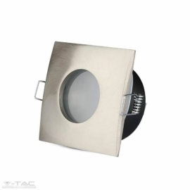 V-TAC Négyzet alakú spot lámpatest (361), fix, mattkróm, fürdőszobai