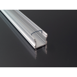 LED Profiles ALP-003 Ezüst - Alumínium U profil LED szalaghoz (Átlátszó búrával)