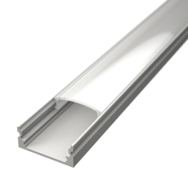 LED Profiles ALP-002 - Aluminium U profil fehér, LED szalaghoz, opál burával