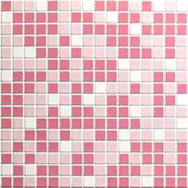 Flexpanel PVC falburkoló lap - Mozaik csempe Pink műanyag falburkolat
