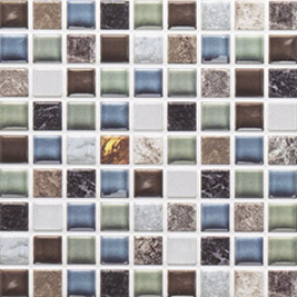 Flexpanel PVC falburkoló lap - Mozaik csempe Izlandi márványos műanyag burkolat