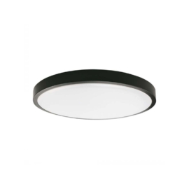 V-TAC 7636 LED panel kör 24W, 3000K, 2400 lumen, IP44, fekete, 29.5 cm