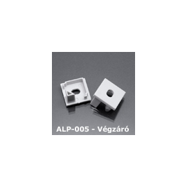LED Profiles ALP-005 Véglezáró alumínium LED profilhoz, szürke