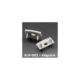 LED Profiles ALP-002, ALP-002RL Véglezáró alumínium LED profilhoz, szürke