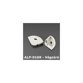 LED Profiles ALP-016R Véglezáró alumínium LED profilhoz, szürke