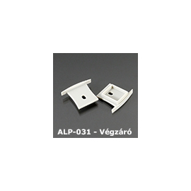 LED Profiles ALP-031 Véglezáró alumínium LED profilhoz, szürke