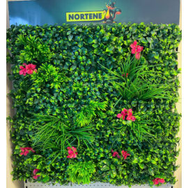 Nortene Vertical Villa műanyag zöldfal murvafürt virágokkal (100 x 100 cm)