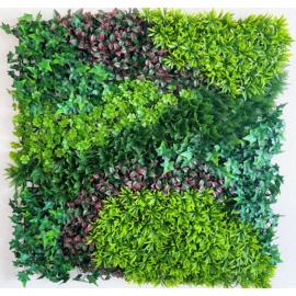Nortene Vertical Costa műanyag zöldfal színes levelekkel és cikk-cakk mintával (100 x 100 cm)