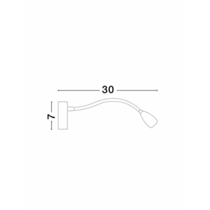 Kép 2/2 - Nova Luce Flex LED falikar fehér