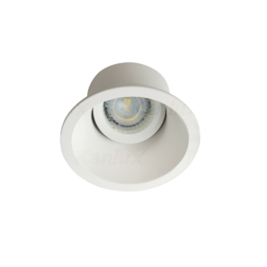 Kép 1/3 - Kanlux Beépíthető spot lámpatest Aprila DTO-W, billenthető, kör alakú, fehér