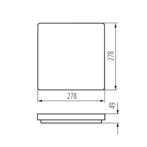 Kép 7/8 - Kanlux VARSO LED menny. mozgásérzékelős lámpa kör 18W, 4000K, 1700 lm, IP54