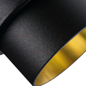 Kép 3/6 - Kanlux Beépíthető spot lámpatest SPAG S fekete/arany