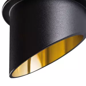 Kép 5/8 - Kanlux Beépíthető spot lámpatest SPAG D fekete/arany