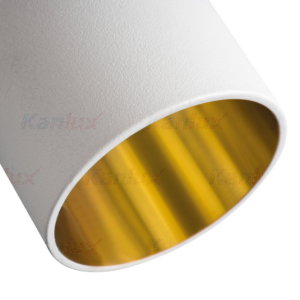 Kép 6/8 - Kanlux Beépíthető spot lámpatest SPAG D fekete/arany