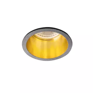 Kép 1/8 - Kanlux Beépíthető spot lámpatest SPAG D fekete/arany