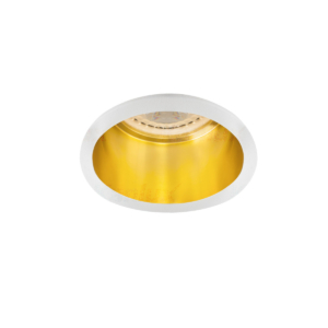 Kép 1/8 - Kanlux Beépíthető spot lámpatest SPAG D fehér/arany