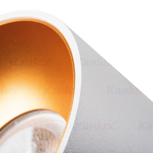 Kép 2/5 - Kanlux beépíthető spot lámpatest MINI RITI GU10 fehér-arany