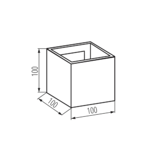 Kép 4/4 - Kanlux Homlokzati lámpatest REKA LED EL 7W-L-GR