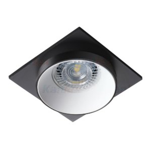 Kép 1/4 - Kanlux Beépíthető spot lámpatest SIMEN DSL fekete/fehér/fekete