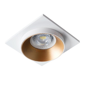 Kép 1/4 - Kanlux Beépíthető spot lámpatest SIMEN DSL fehér/arany/fehér