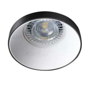 Kép 1/4 - Kanlux Beépíthető spot lámpatest SIMEN DSO fekete/fehér