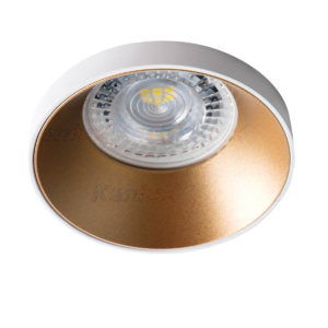 Kép 1/4 - Kanlux Beépíthető spot lámpatest SIMEN DSO fehér/arany