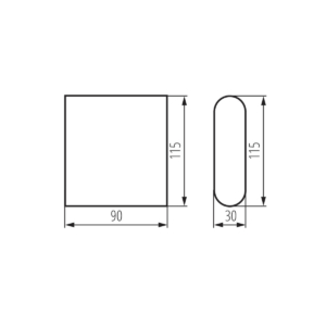Kép 9/9 - Kanlux Homlokzati lámpatest GARTO LED EL 8W-GR