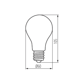 Kép 5/5 - Kanlux LED fényforrás XLED A60 7W, 810 lumen, 2700 K