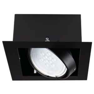 Kép 1/7 - Kanlux beépítehtő spot lámpatest MATEO ES DLP-150 25W fekete
