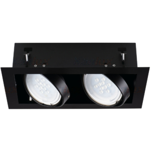 Kép 1/8 - Kanlux beépítehtő spot lámpatest MATEO ES DLP-250 2 x 25 W fekete