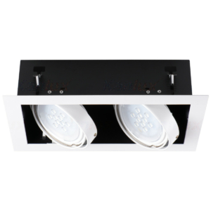 Kép 1/8 - Kanlux beépítehtő spot lámpatest MATEO ES DLP-250 2 x 25 W fehér