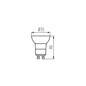 Kép 2/2 - Kanlux LED fényforrás REMI GU10 2.2 W, 4000K, 200 lm