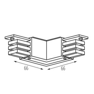 Kép 2/2 - Kanlux 90° csatlakozó rendszer elem TEAR N CON-L RL fehér