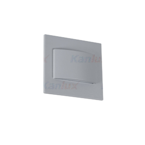 Kép 1/5 - Kanlux LED lépcsővilágító lámpa ERINUS LED LL szürke, 12 V, 1.5 W, 3000K, 30 lumen