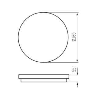Kép 7/7 - Kanlux mennyezeti LED lámpa BENO 24W 4000K-O grafit, 1920 lumen