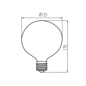 Kép 2/2 - Kanlux LED fényforrás XLED G125 11 W, 1520 lumen, 4000 K