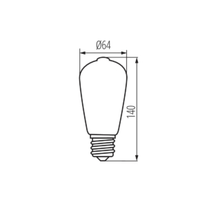 Kép 3/3 - Kanlux LED fényforrás XLED ST64C 7W, 806 lumen, 4000 K