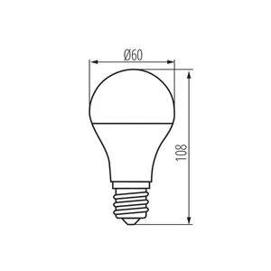Kép 4/4 - Kanlux LED filament fényforrás XLED 7 W, 2700K, 680 lumen, A60