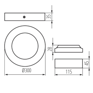Kép 4/4 - Kanlux CARSA LED panel V2LED 24W, 4000K, fehér, 1680 lumen