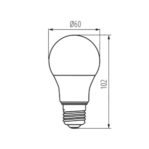 Kép 3/3 - Kanlux LED fényforrás IQ-LED L A60 7.2W, 2700K, 806 lm
