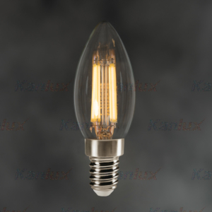 Kép 2/8 - Kanlux LED filament fényforrás XLEDIM C35 E14 5.9W, 2700K, 806 lm, dimmelhető