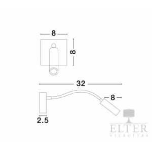 Kép 3/3 - Nova Luce Madison LED spotlámpa króm