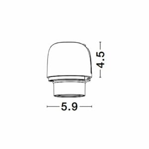 Kép 2/2 - Nova Luce Wall washer besüllyeszthető LED modul fekete
