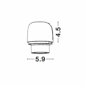 Kép 2/2 - Nova Luce Wall washer besüllyeszthető LED modul fekete
