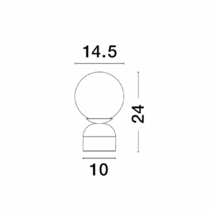 Kép 4/4 - Nova Luce Kenio asztali lámpa fehér
