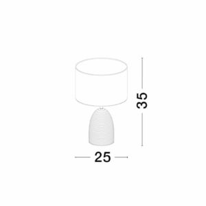 Kép 4/4 - Nova Luce Chempo asztali lámpa szürke